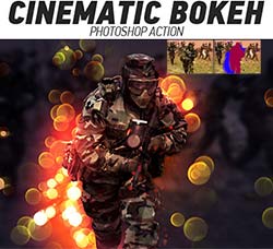 极品PS动作－镜头光晕：Cinematic Bokeh Photoshop Action